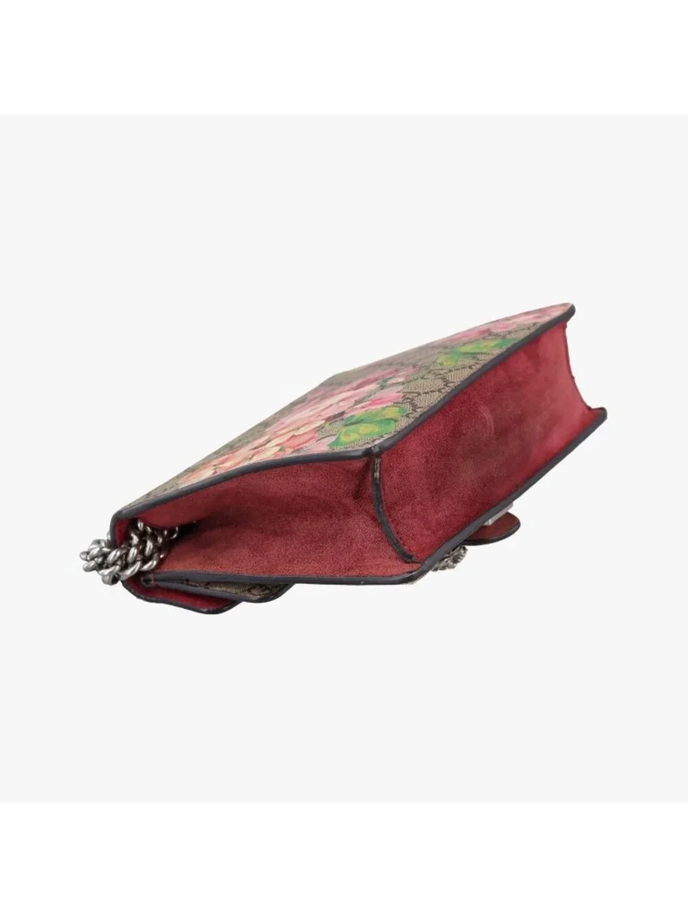 Gucci Dionysus Beige Red Multicolor Suede Shoulder Bag